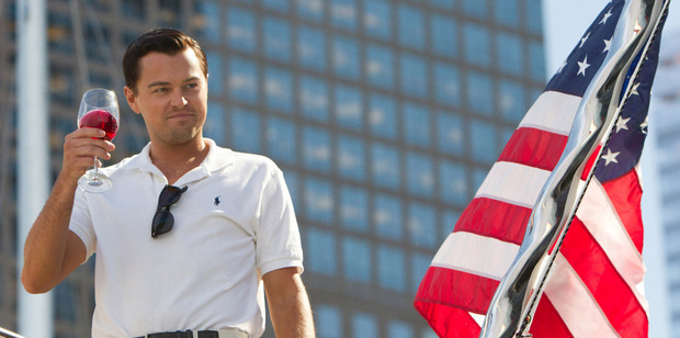 Leonardo DiCaprio in The Wolf of Wall Street.
