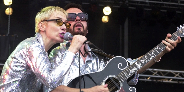 Annie Lennox and Dave Stewart are reuniting to pay tribute to the Beatles. Photo/AP