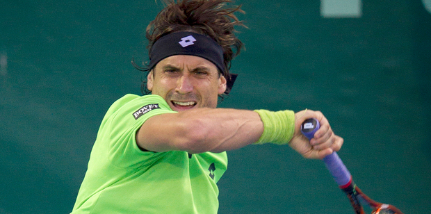 David Ferrer was forced to draw on all his fighting qualities to beat David Young of the US. Photo / Sarah Ivey