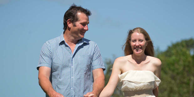 Murray Armstrong and Aveael Webb say they are genuine hardworking Kiwis hoping for a special day. Photo / Greg Bowker