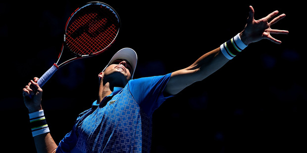 At 2.08m tall, John Isner can hit a big serve. Photo / Getty Images.