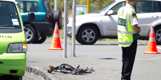 The scene of a fatal accident. Photo / Richard Robinson