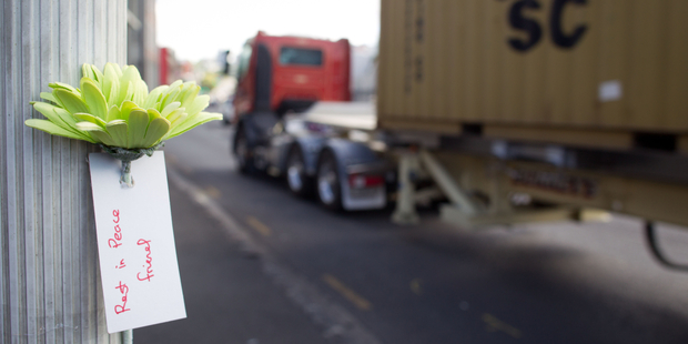 A flower at the intersection of Stanley Street and Parnell Rise in Auckland. Photo / Richard Robinson