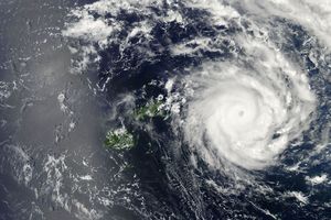 Tropical Cyclone Ian skirted Fiji before heading for Tonga, causing damage there. Photo / NASA