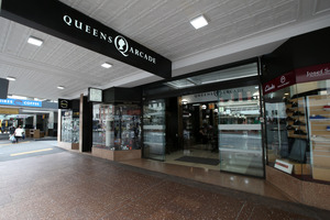 The Customs Street East entrance to Queens Arcade. Photo / Herald on Sunday / Jason Oxenham