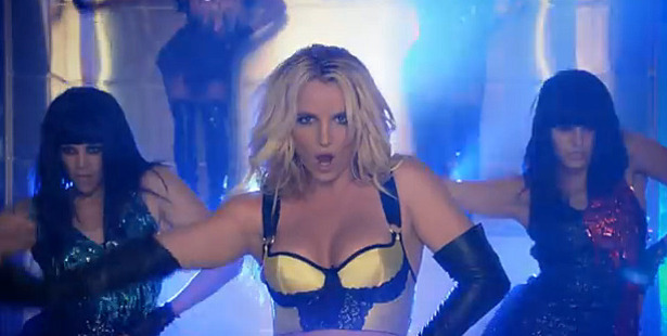 Britney Spears in her video for Work B***h. Photo / YouTube