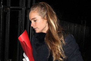 Prince Harry's girlfriend, Cressida Bonas, hasn't seen the ginger beard yet.
Photo / Getty