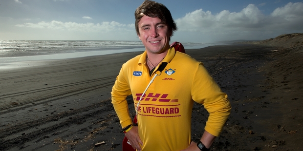 Lifeguard Bosco McAuley saved a woman who was near death. Photo / Brett Phibb