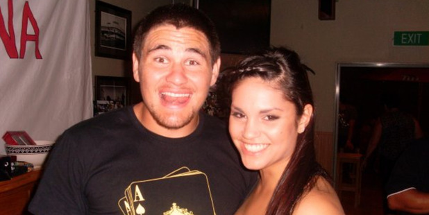 Russell Packer with partner Lara Wilcox - the couple have two children.