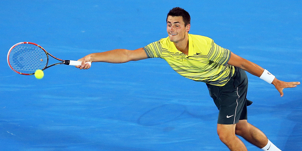 Bernard Tomic will face Rafael Nadal in the opening round in Melbourne. Photo / Getty