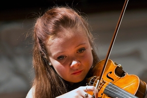 Hilary Hayes played the Dvorak Violin Concerto to win the graduation gala contest. Photo / Dean Carruthers