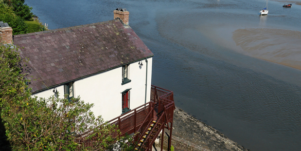 The Laugharne Boathouse, about 40km northwest of Swansea, where Thomas spent the last four years of his life. Photo / Thinkstock