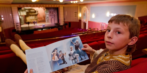 FLEET FEET: Ten-year-old Tom Wilson of Napier is one of two local boys performing as extras for Coppelia in Napier. PHOTO/GLENN TAYLOR HBT141912-02
