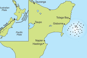 32 instruments will be deployed on the sea floor near Poverty Bay to help scientists get a better understanding of the quake risk there. Photo / GNS
