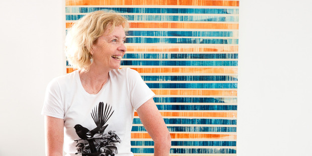 Poet, writer and university lecturer Michele Leggott photographed at home. Picture / Babiche Martens