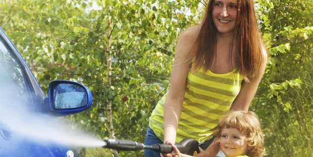 Regularly wash your car and clean it on the grass.