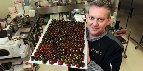 Stu Jordan of Kako Chocolates. Photo / Doug Sherring
