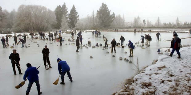 Curling competition in Otago. Photo / ODT