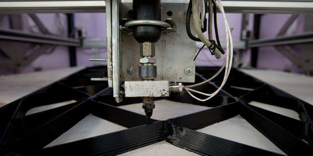 A 3D printer has been used to build a plastic prosthetic arm. Photo / AP