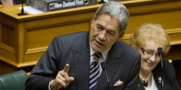 NZ First leader Winston Peters during question time in Parliament. Photo / Mark Mitchell