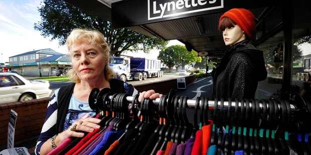 WORRIED: Lynette Lochhead is concerned the new bypass will leave Te Puke town and its retailers without customers. PHOTO/GEORGE NOVAK 130514GN09BOP