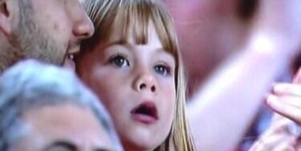 The lookalike at the soccer appeared to have a distinctive flaw in her left eye; Maddy's was in her right.