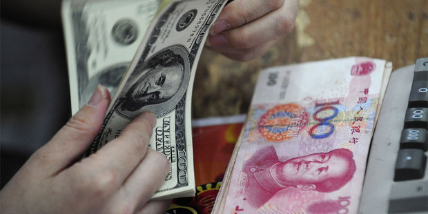 Since falling as much as 3.5 per cent from mid-January to the end of last month, the yuan has rebounded and is headed back toward its record high of 6.0393 per dollar. Photo / AP