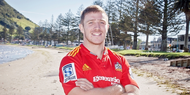Nathan Harris chilling out at Pilot Bay this week before the All Blacks training camps. PHOTO/ANDREW WARNER