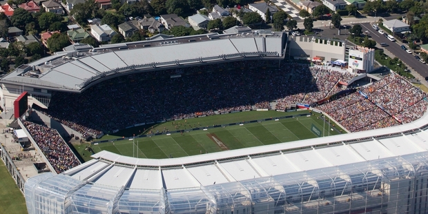 Thousands of league fans packed Eden Park earlier this year to watch the inaugural NRL Auckland Nines. Photo / Greg Bowker