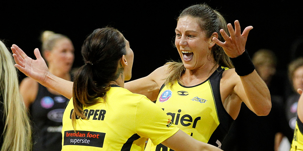 The Pulse kept their season alive with a win over the Tactix. Photo / Christine Cornege