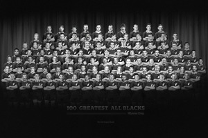 Wynne Gray's 100 Greatest All Blacks. Photo / Graphic by Claudia Ruiz