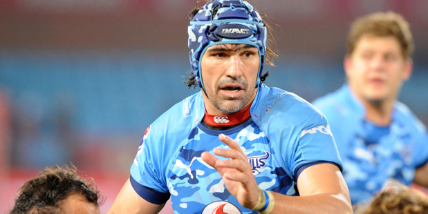 Victor Matfield in action for the Bulls during their 44-23 win over the Brumbies in Pretoria. Photo / Getty Images.