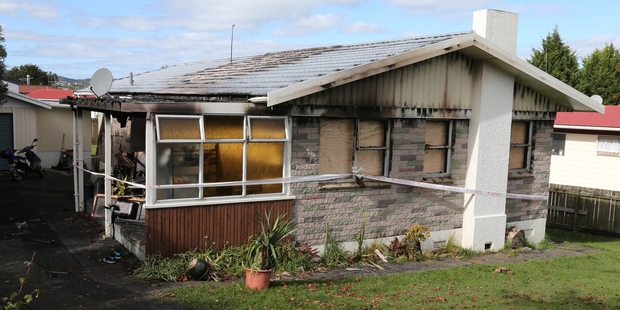 This house at Ross St was extensively damaged as a result of an unattended cooking fire. Photo/John Stone