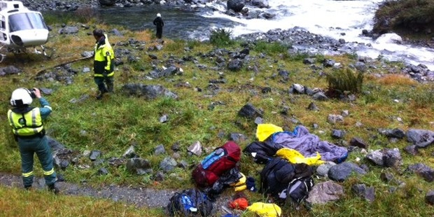 The search for the missing tramper had been hampered by bad weather.
