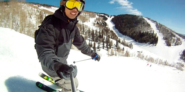 Andrew Louis improved his skiing on a trip to the Steamboat and Telluride skifields in Colorado. Photo / Andrew Louis