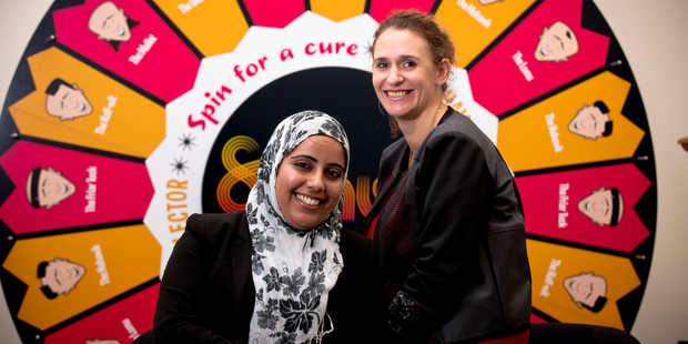 Mehpara Khan, left, with her supervisor Georgie Hackett, says having religious minority employers and employees requires a "two-way thing" to produce a positive workplace outcome. Photo / Dean Purcell