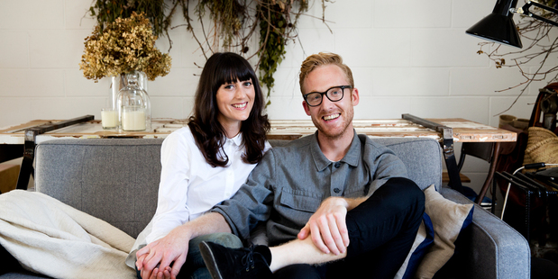 Antonia de Vere and Mark Seeney photographed at home. Photo / Babiche Martens.