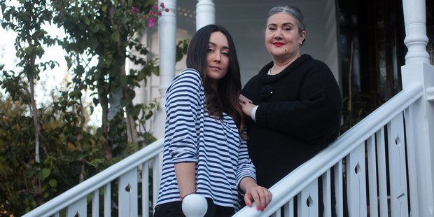 Pebbles Hooper couldn't afford the lifestyle she gets with living at home with her fashion designer mum Denise L'Estrange Corbet in Freemans Bay. Photo / Doug Sherring