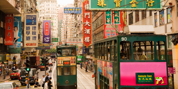 Hong Kong's trams are a hair-raising way to see the island and visit side-street markets.