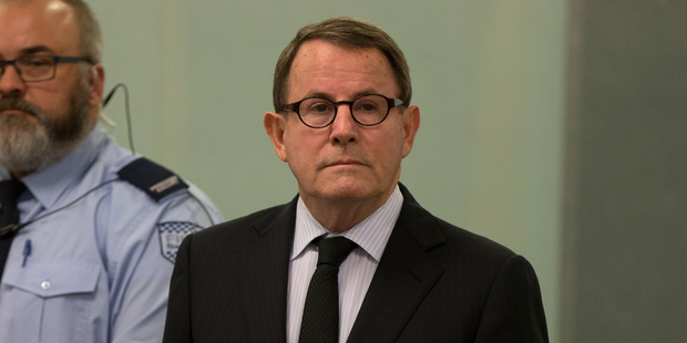 John Banks in the dock yesterday. Photo / Brett Phibbs
