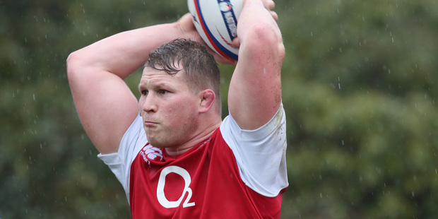 England coach Stuart Lancaster is hopeful hooker Dylan Hartley will be healthy to tour. Photo / Getty Images