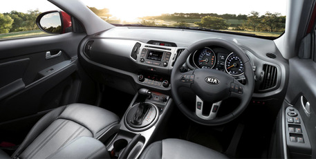 Up with the play ... the Sportage facelift makes changes inside and out.