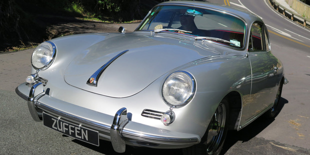 The owner of the Porsche 356, Angus Cooper, says other people have boats, "well, this is my boat'. Pictures / Jacqui Madelin