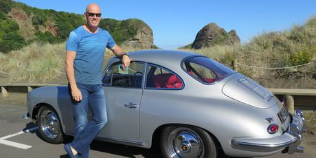Angus Cooper bought the 1963 Porsche 356 as an early 50th birthday present. Picture / Jacqui Madelin