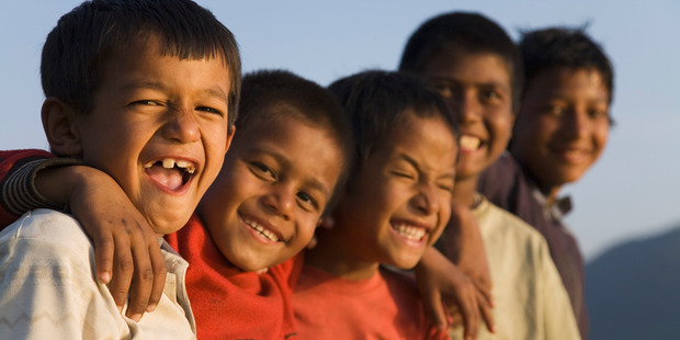 Village kids in Nepal. Photo / Thinkstock
