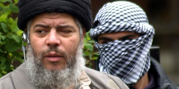Abu Hamza has been tried and fairly convicted in a court of law. Photo / AP