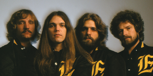 The Eagles in their heyday (from left) Joe Walsh, Timoth B. Schmit, Glenn Frey and Don Henley.
