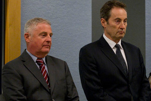Wayne Douglas, left, is serving eight years two months in jail and Neal Nicholls eight years six months. Photo / Sarah Ivey