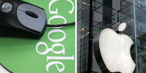 Apple and Google have agreed to dismiss all the current lawsuits that exist directly between the two companies. Photo / AP
