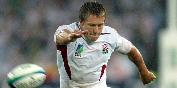 England's Jonny Wilkinson kicks a penalty during the 2003 Rugby World Cup. Photo / AP
